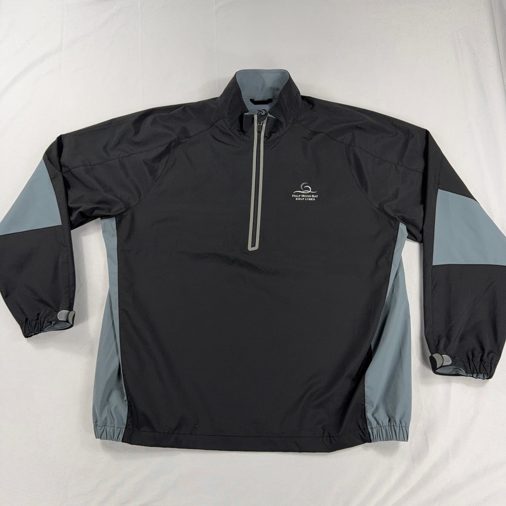 Zero Restriction Golf Pullover 1/4 Zip Half Moon Bay Tour Series Black XL